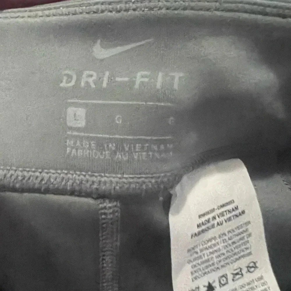 Nike Athletic Leggings Kids Large Great Condition gray pink white